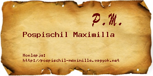 Pospischil Maximilla névjegykártya